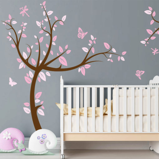 Pink Tree Sticker | Moonwallstickers.com