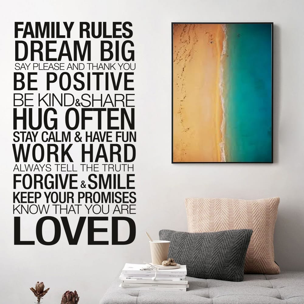 Family Rules Sticker