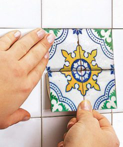 Hydraulic Tiles Stickers - Apply