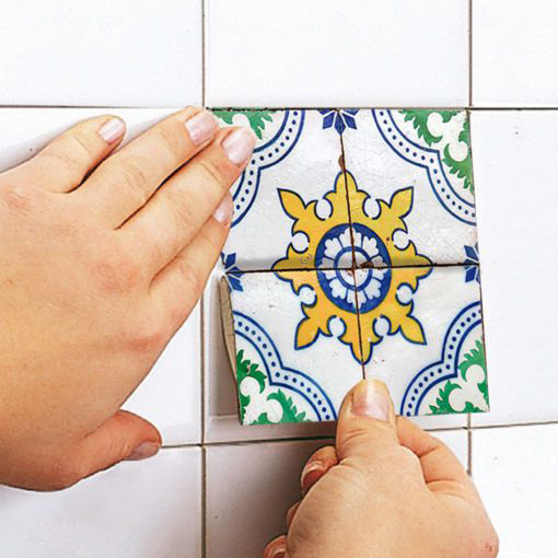 Hydraulic Tiles Stickers - Apply