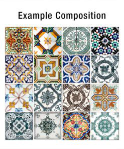 Portuguese Tiles Azulejos - Composition