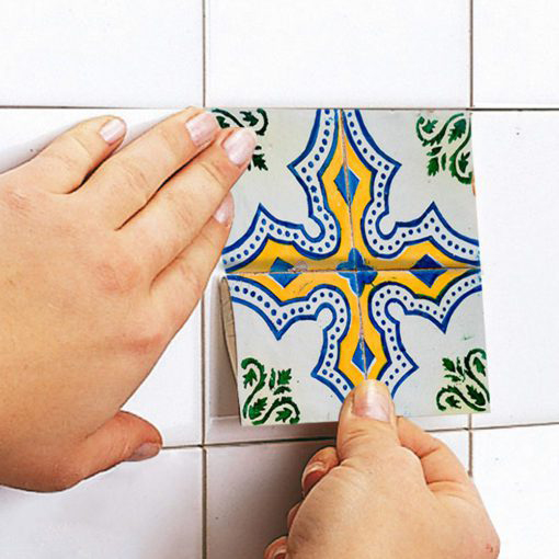 Portuguese Tiles Azulejos Stickers - Apply