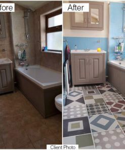 Sintra Tiles Stickers - Before & After