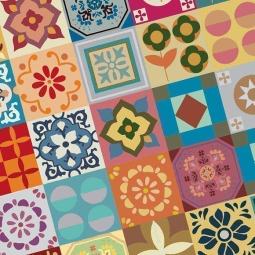 Tile Patchwork Stickers Detail