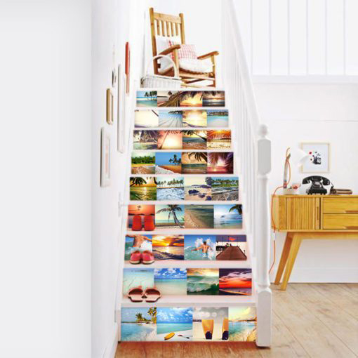 Tiles Stickers Beach Paradise - Stairs