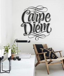 Carpe diem wallpaper Sticker for Sale by fashionbrands1