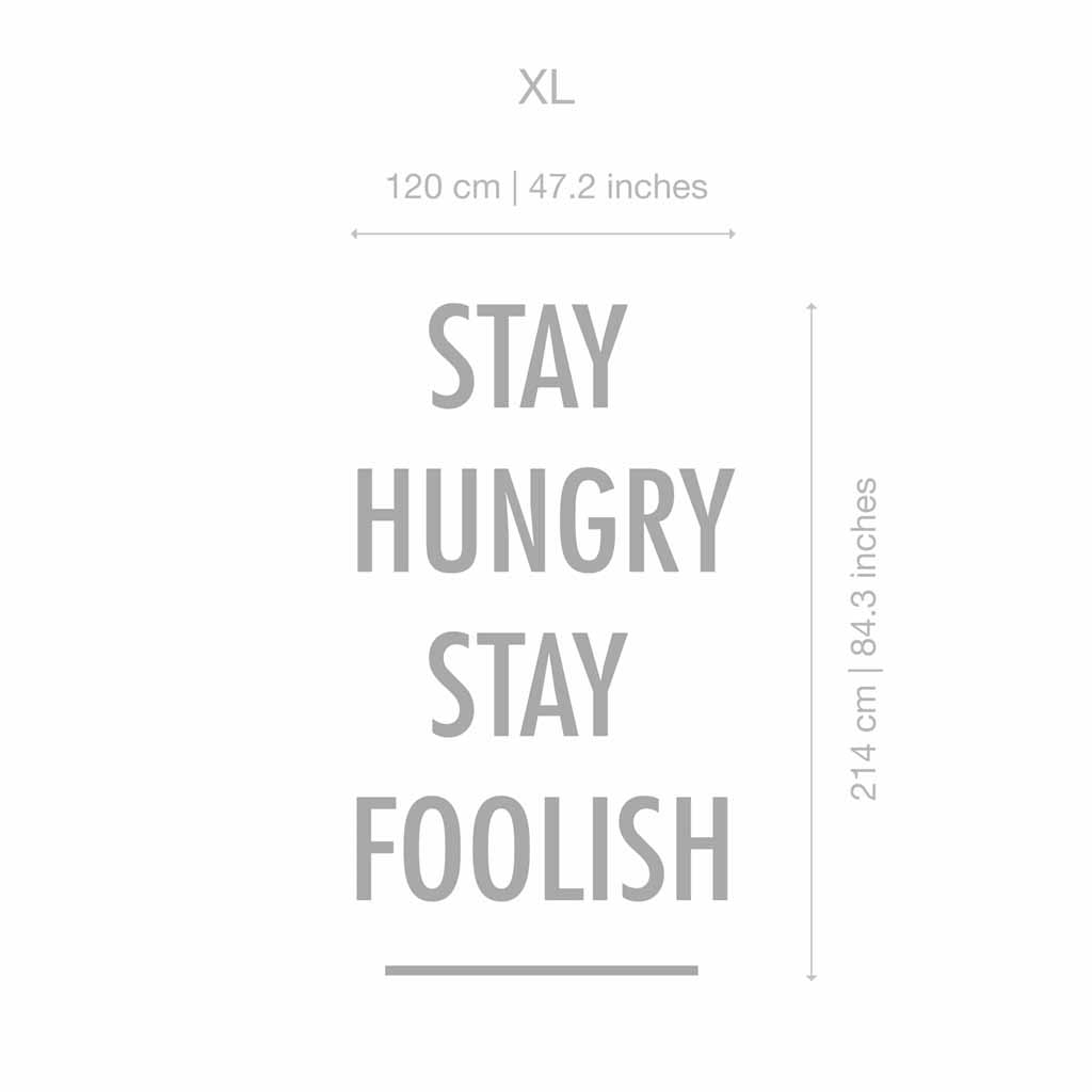 Stay Hungry Stay Foolish wall sticker