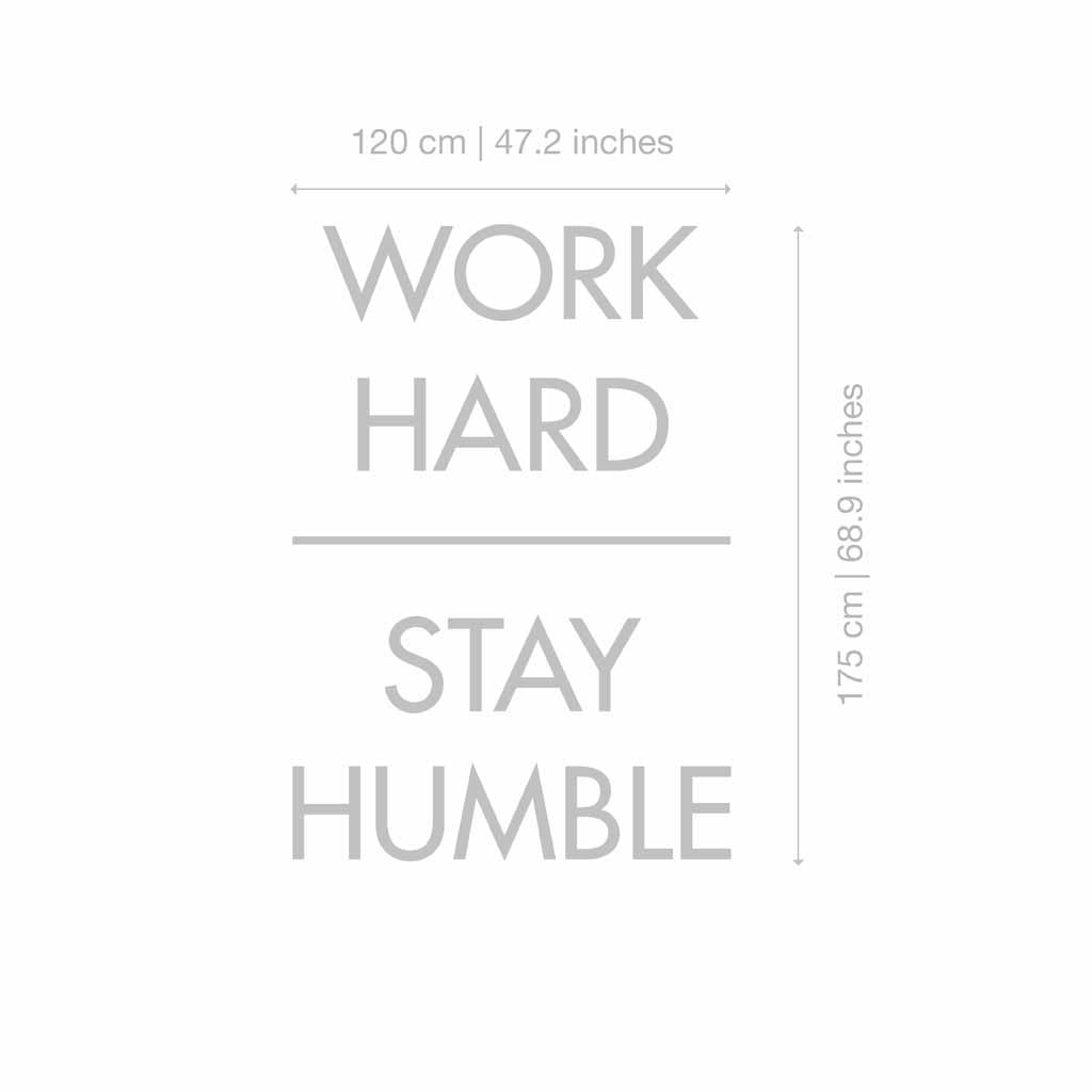 Work Hard Stay Humble Modest Modesty' Sticker