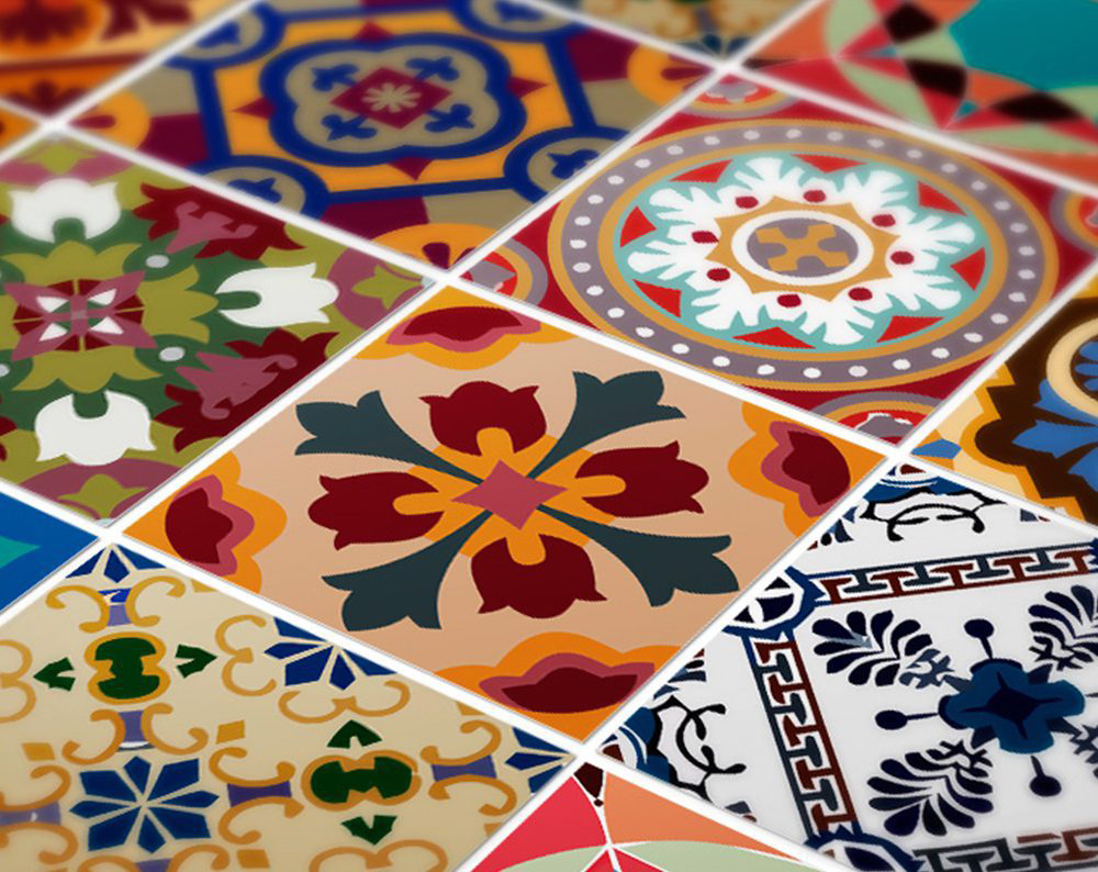 Traditional Talavera Stickers (Pack of 48)