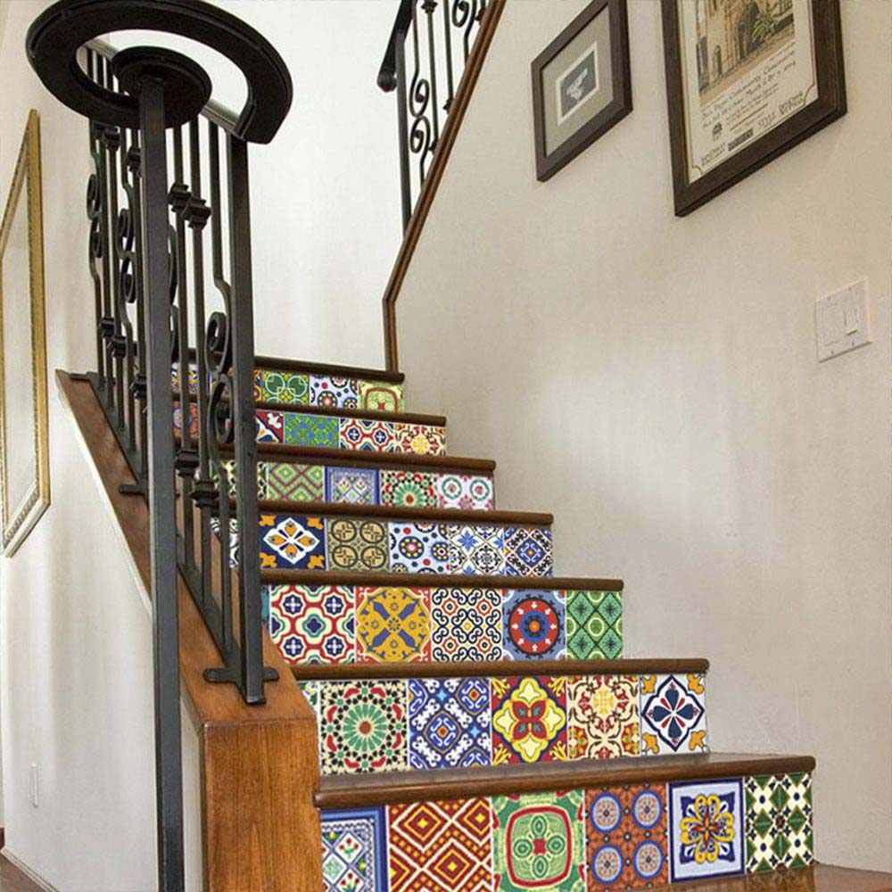 Staircase with Talavera Patterns (Pack of 24)
