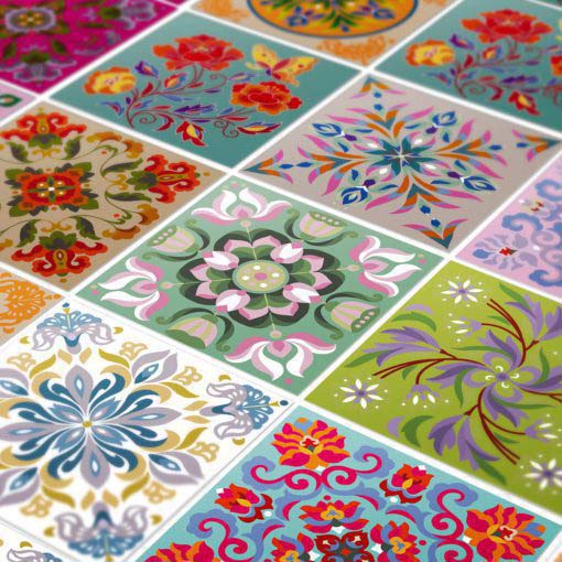 Tibetan Traditional Tiles Decals - Detail