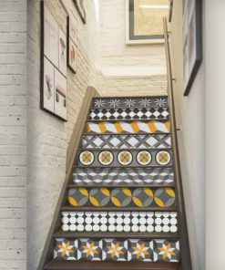 Vintage Geometric Tile Decals - Escadas