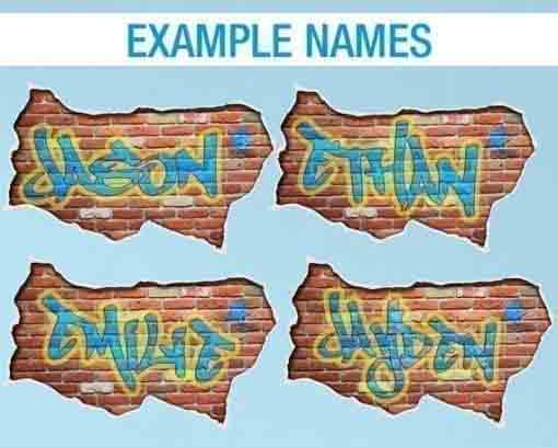 Personalized Graffiti - Custom Name - Examples