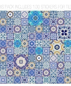 Talavera Traditional Tile Decals Composition