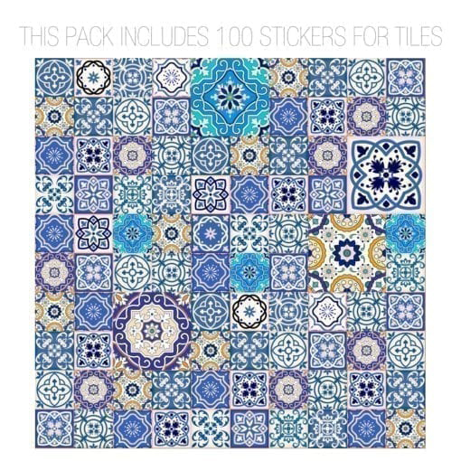 Talavera Traditional Tile Decals Composition