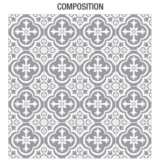 Moroccan Floor Stickers - Composition