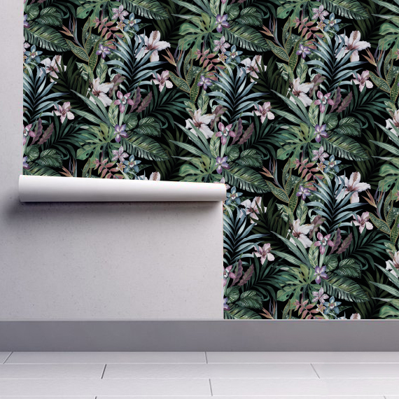 Botanical Peel and Stick Wallpaper | Moonwallstickers.com