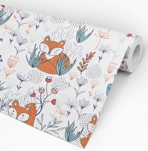 Nursery Fox Wallpaper Roll