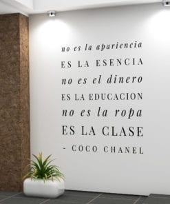 Vinilos Con Citas Célebres Es La Clase Coco Chanel