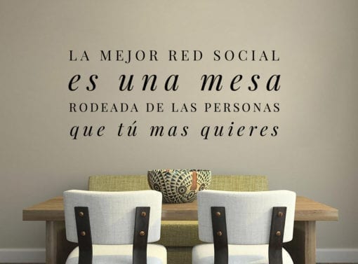 Vinilos Decorativos Con Textos La Mejor Red Social