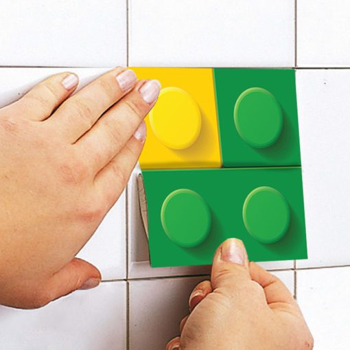 Bricks Tile Stickers - Apply