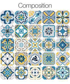 Colorful Tile Decals - Composition
