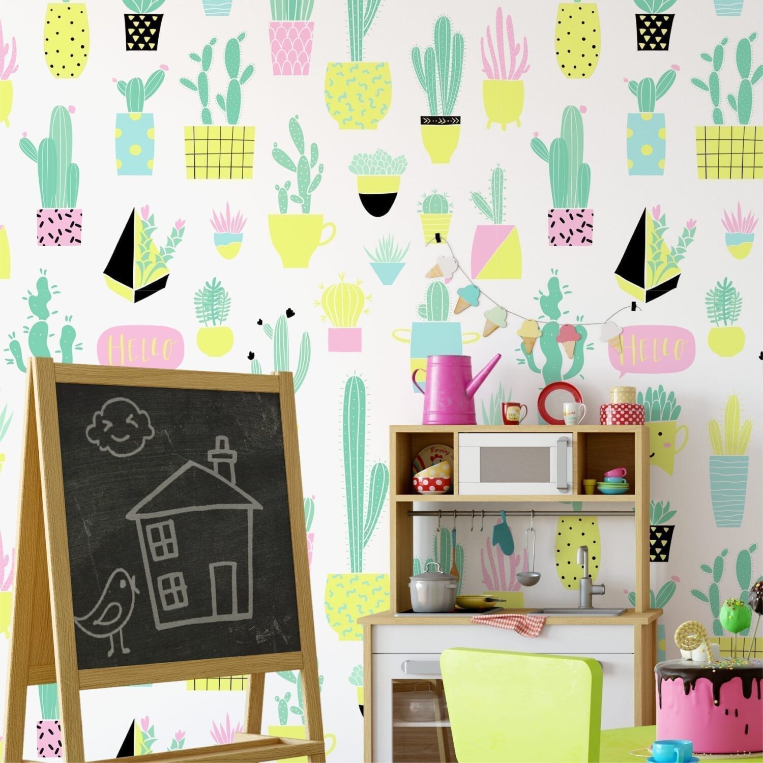 Cactus Nursery Wallpaper