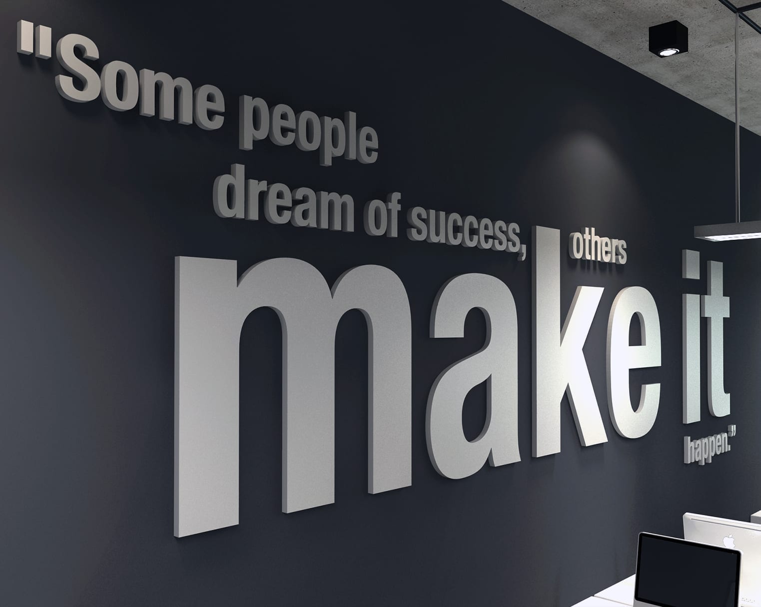 Make it Happen 3D Office Wall Art