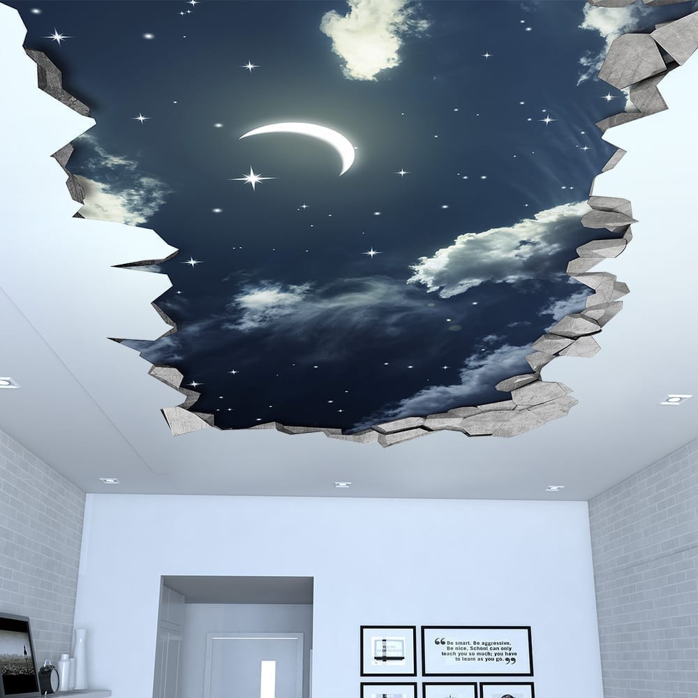Night-sky-3d-effect-ceiling-decal