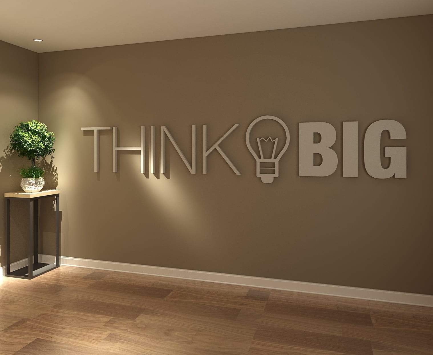 Think Big Office Decor 3D