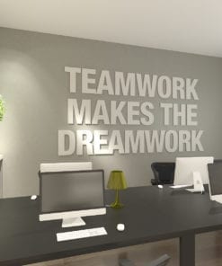 Teamwork Makes The Dreamwork 3D Office Decor