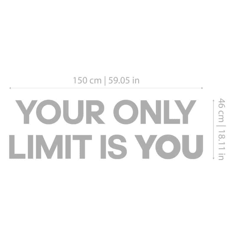 Limitless 3D Gym Wall Art | Moonwallstickers.com