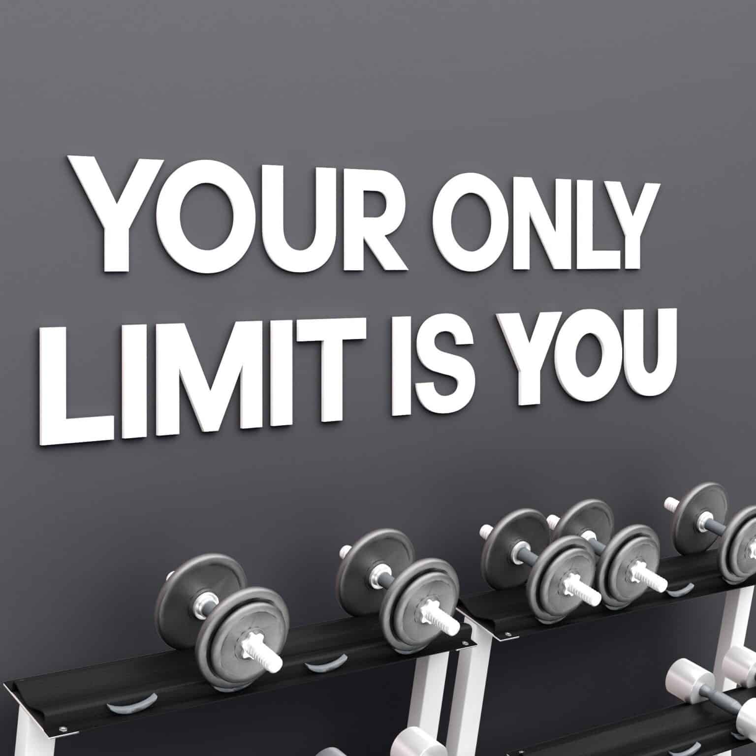 Limitless 3D Gym Wall Art | Moonwallstickers.com