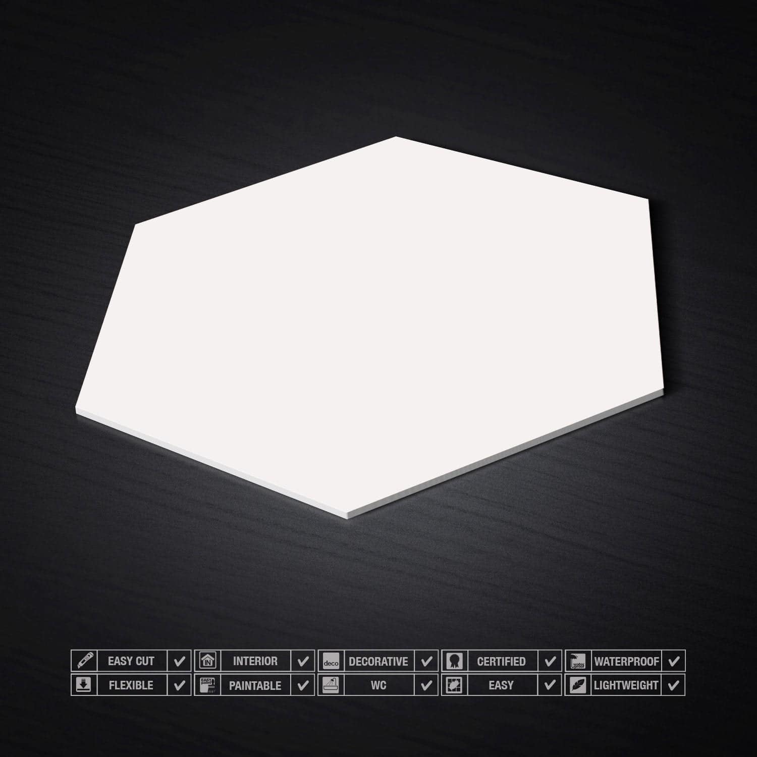 Fichier STL Panneau mural hexagonal A09 - Décoration intérieure 🪞・Design  imprimable en 3D à télécharger・Cults