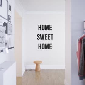 Home Sweet Home 3D Wall Quote Decor | Moonwallstickers.com