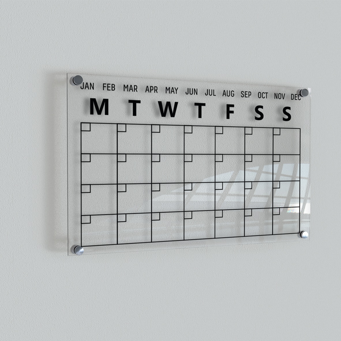 Monthly Acrylic Calendar Moonwallstickers com
